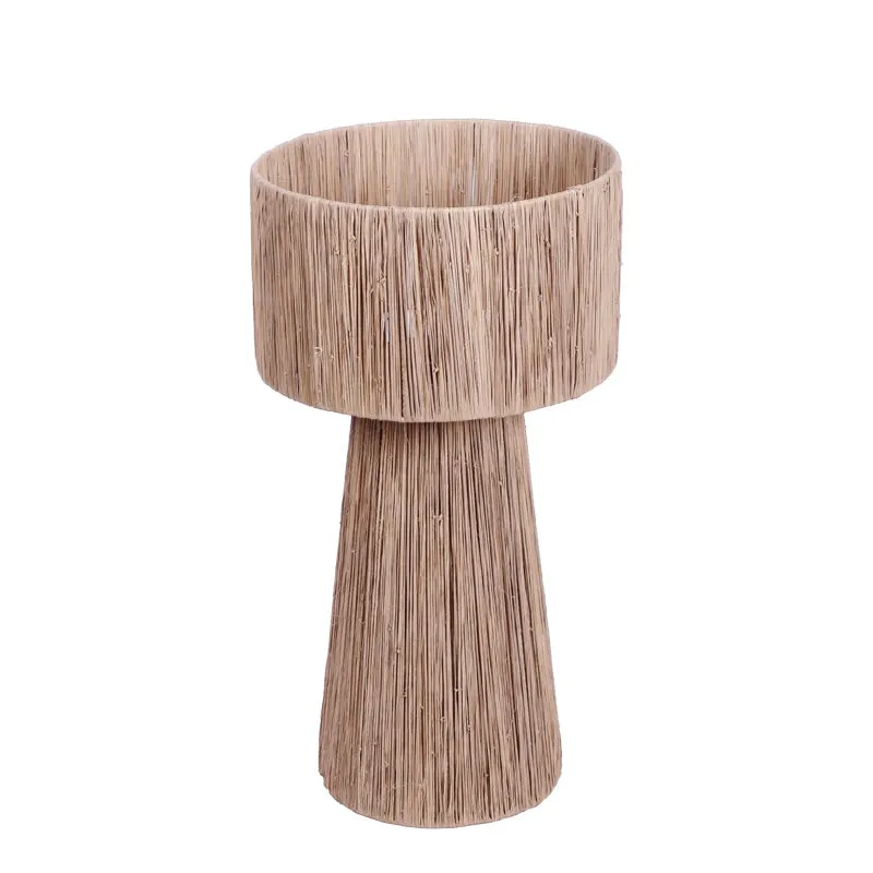 Veioza din fibre Naturale Chenz Boho, Natural, 35x35x65 cm - Natur