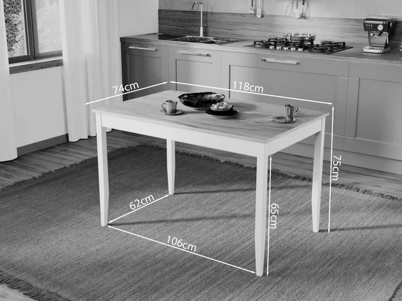 Set Masa Grand Stejar + 6 Scaune Grand Maro — imaginea 3