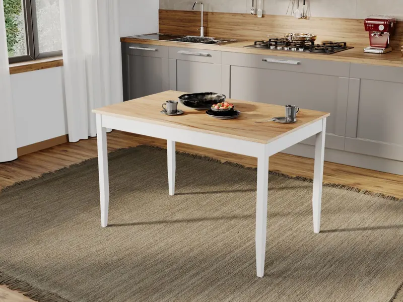 Set Masa Grand Stejar + 6 Scaune Grand Crem — imaginea 2