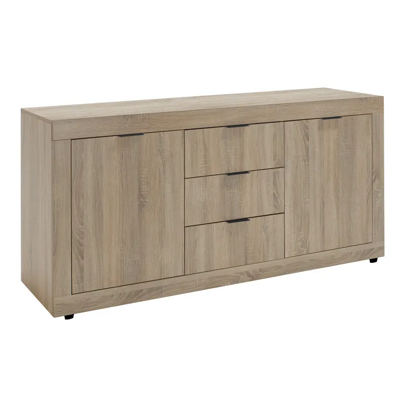 Comoda Doha, Lemn, 180x45x80 cm - Stejar