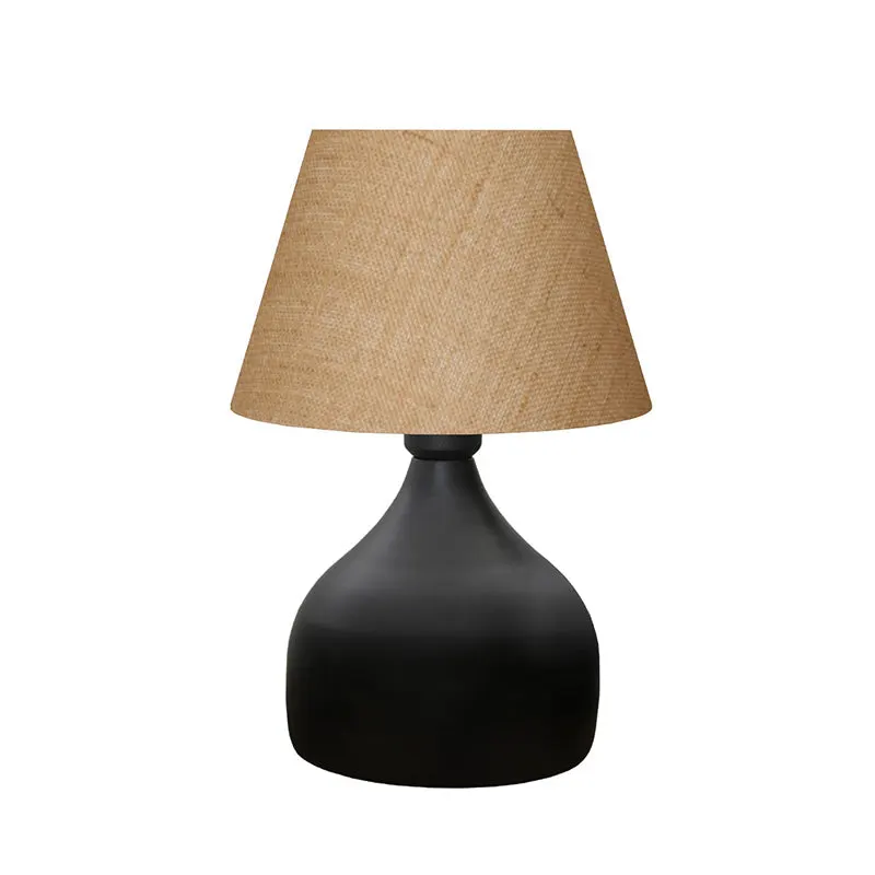 Lampa de Masa PWL-1068, neagra-bej, D22x32 cm - Bej