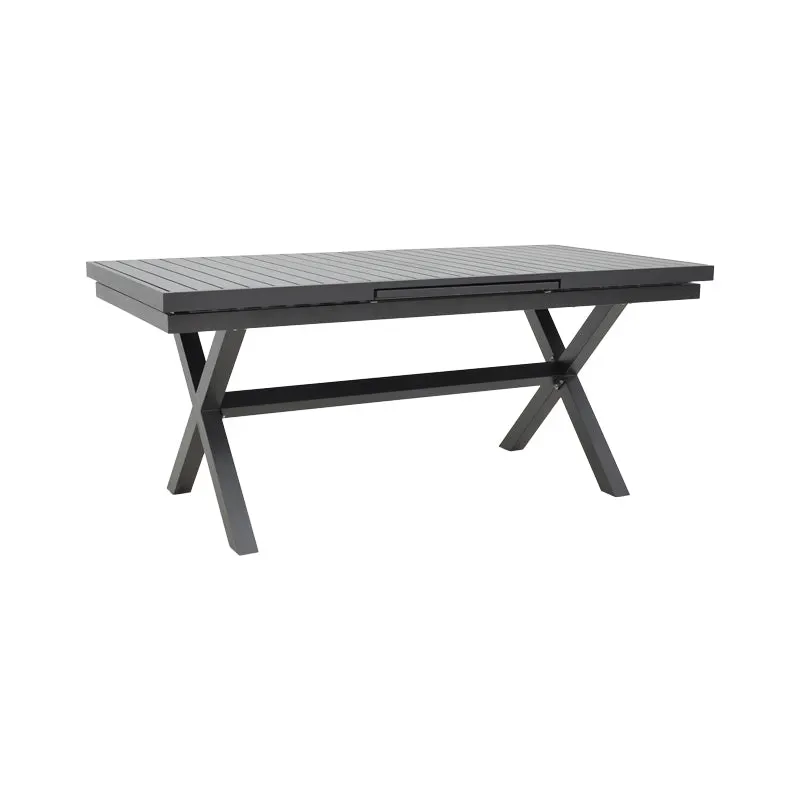 Masa extensibila Dagyn din aluminiu, Diverse culori, 180-240x90x76 cm - Gri Inchis