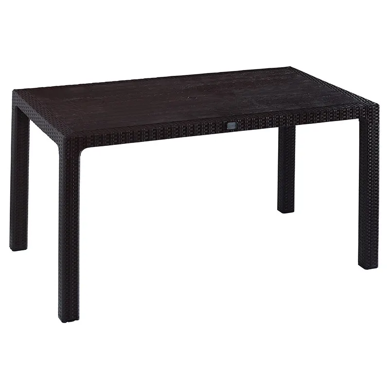 Masa Explore cu protectie UV, Maro - Natural, 150x90x74 cm - Maro