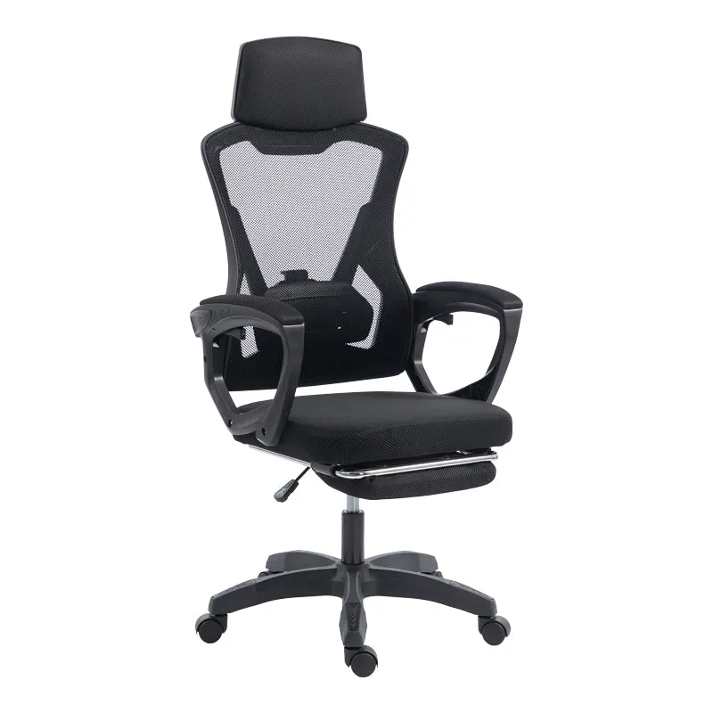 Scaun de birou managerial Meton, 48x60x128 cm - Negru