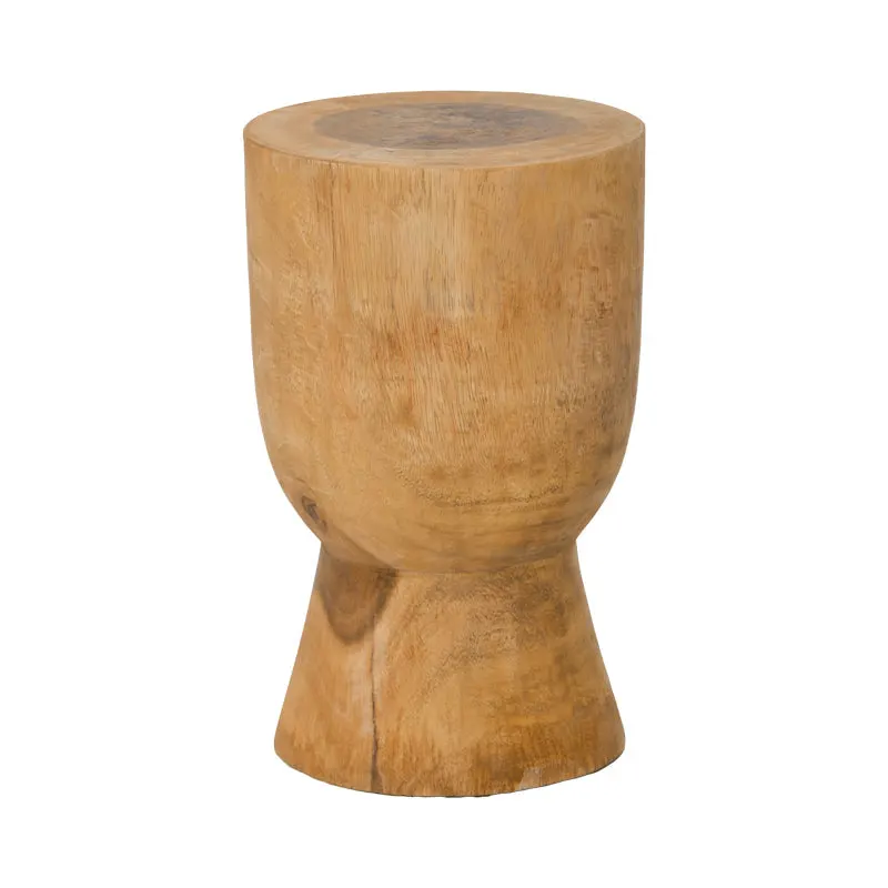 Taburet Koa din lemn Suar, Natural, Ø28x46 cm - Natural