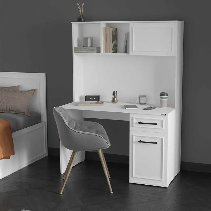 Birou CMU-1013-DD-2 Home Collection® Country cu biblioteca, Alb Mat, 120x167x60 cm - Alb
