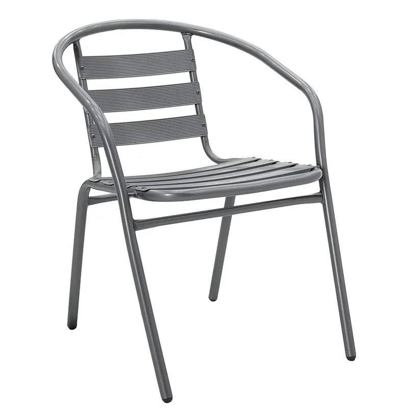 Scaun Tade metal, 58x54x73 cm - Gri