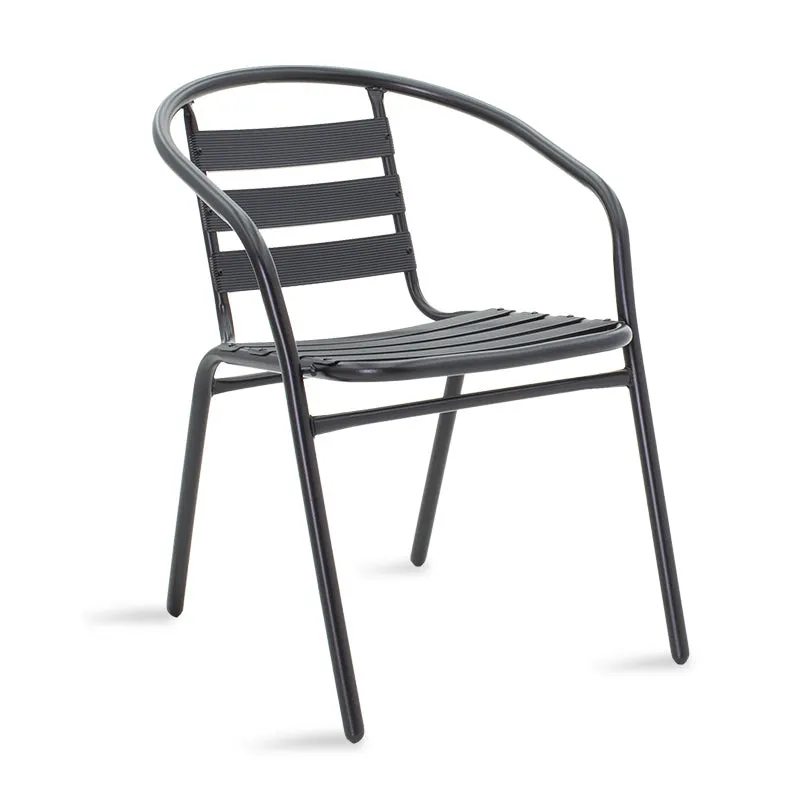 Scaun Tade metal, 58x54x73 cm - Negru