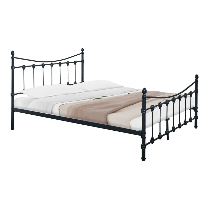 Pat Beowulf metal, Alb - Negru, 140x190x102 cm - Negru