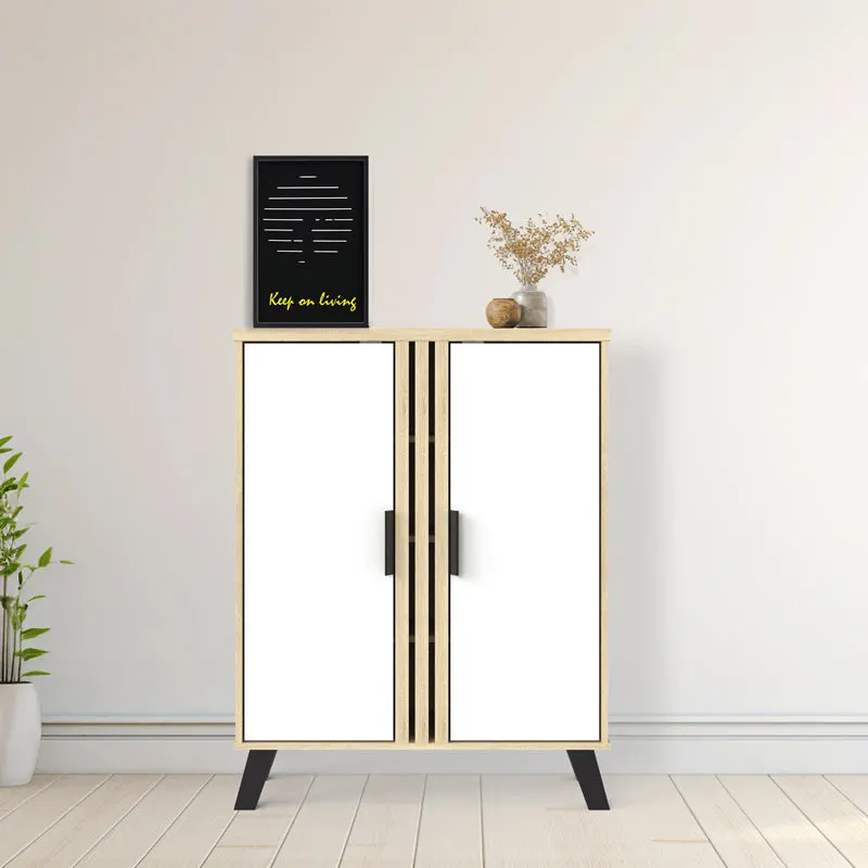 Pantofar Shoby, 71x30x91 cm - Alb-Sonoma