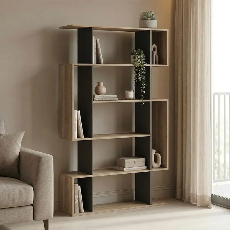 Biblioteca Mito, 109x25x161 cm - Sonoma-Antracit