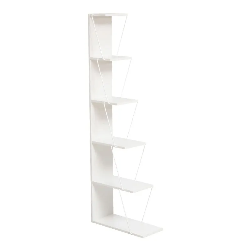 Biblioteca mini Tars, 50x22x150 cm - Alb
