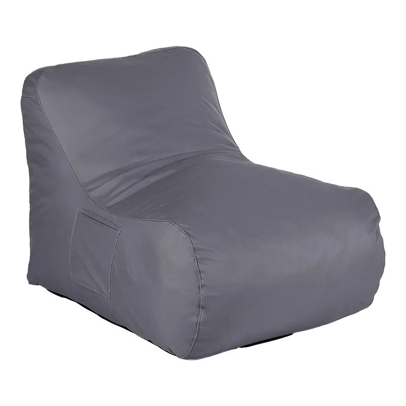 Puf șezlong impermeabil Belogan, Gri, 73x94x65 cm - Gri
