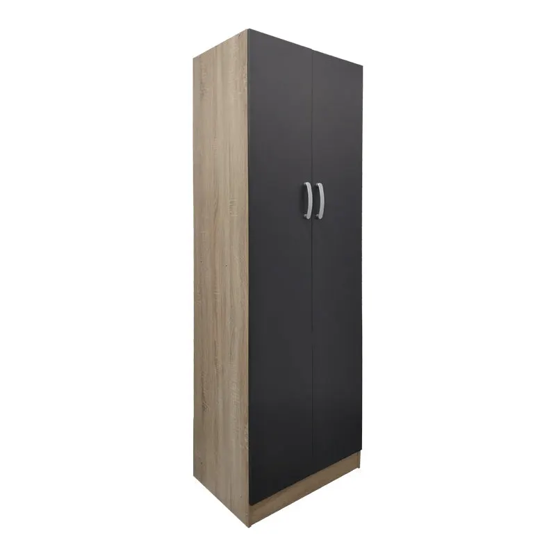 Dulap Athos cu 2 usi, 60x42x180 cm - Sonoma-Antracit