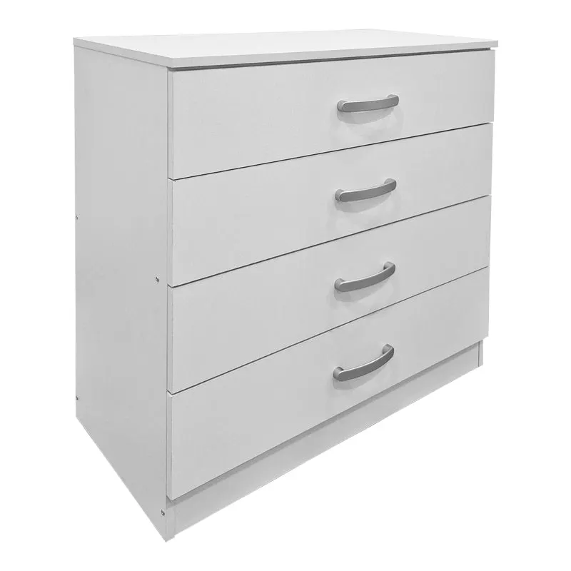 Comoda cu sertare Athos, Lemn, 80x40x79 cm - Alb