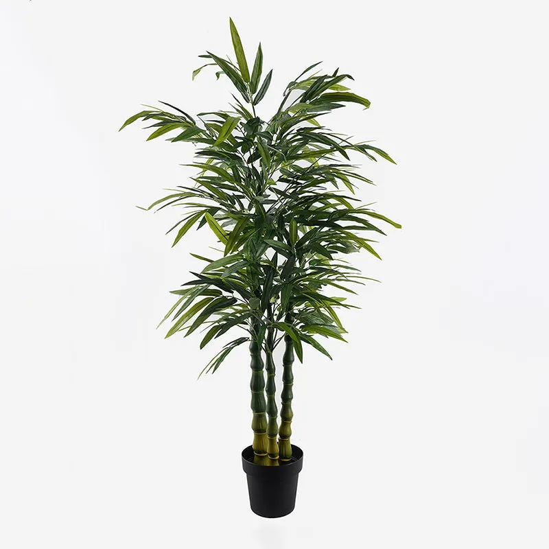 Plantă decorativă în ghiveci cu bambus Arti, verde, 70x150 cm - Verde
