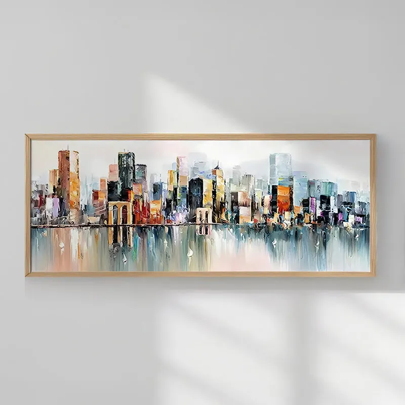 Tablou Oganda, Ramă, Multicolor, 120x50 cm - Multicolor
