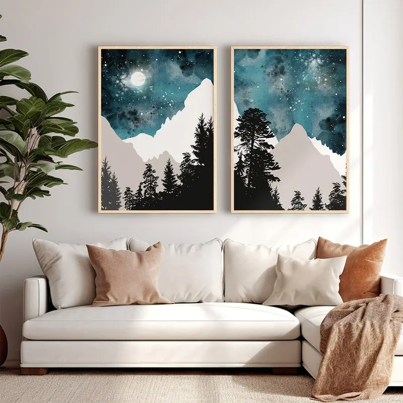 Tablou Grezio, Cadru din lemn, Multicolor, 33x48 cm - Multicolor