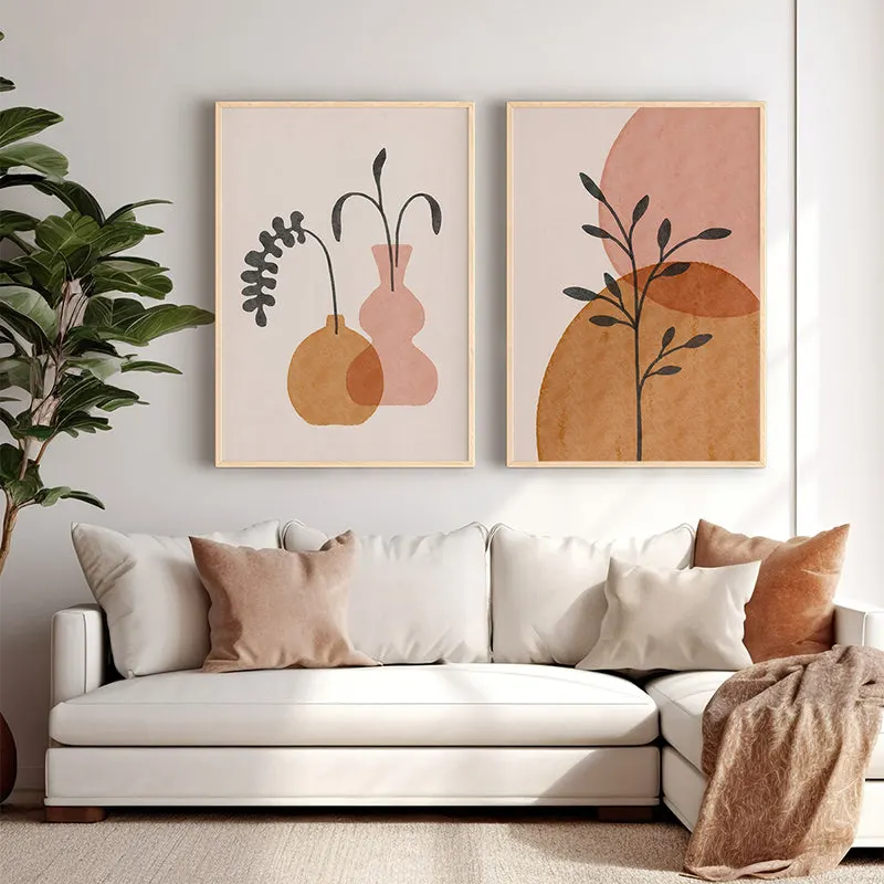 Tablou decorativ Asren, Cadru din lemn, Multicolor, 33x48 cm - Multicolor
