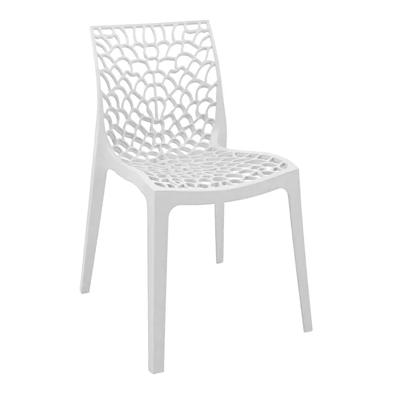 Scaun exterior Hush, polipropilena, 50x57x81 cm - Alb