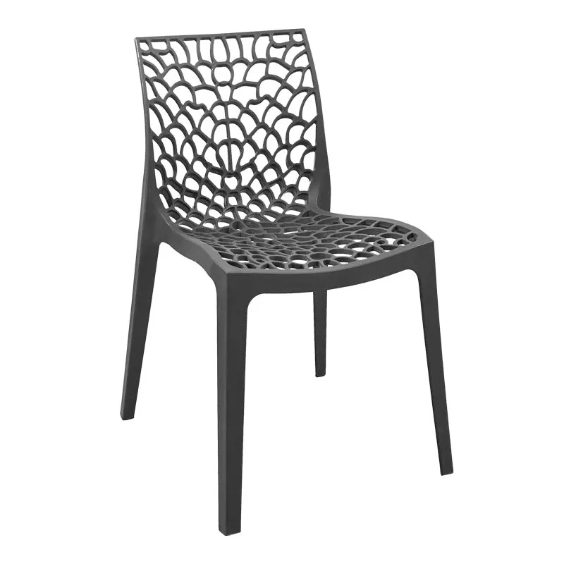 Scaun exterior Hush, polipropilena, 50x57x81 cm - Gri