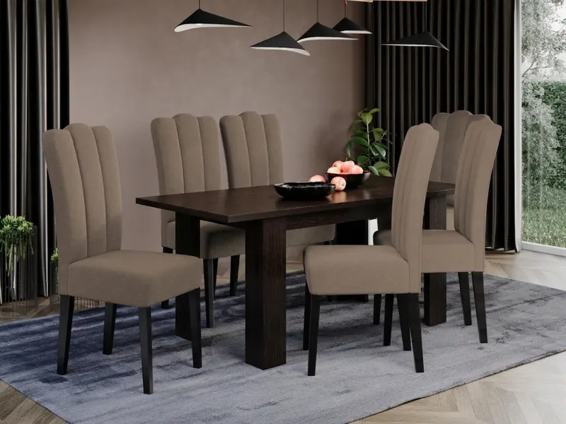 Set Masa Venetia extensibila + 6 Scaune Wog Castel 20