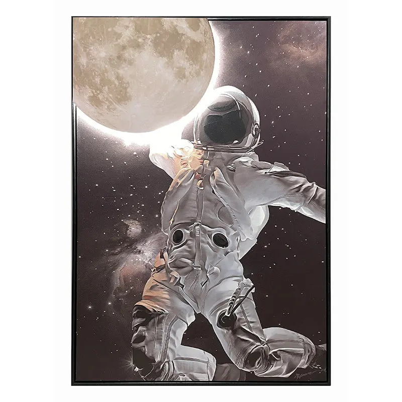Tablou pictat pe pânza cu efect 3D Mallo, Lemn/Pânza, Multicolor, 70x100 cm - Multicolor