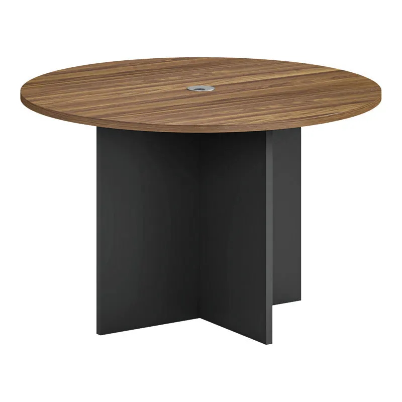 Masa conferinte profesionala cu design Oscar, Lemn, Nuc-Antracit, 150x76 cm - Nuc