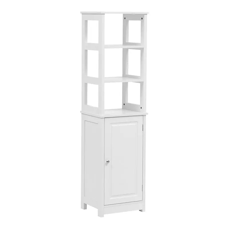 Dulap de baie Larben, MDF, Alb, 40x33x150 cm - Alb
