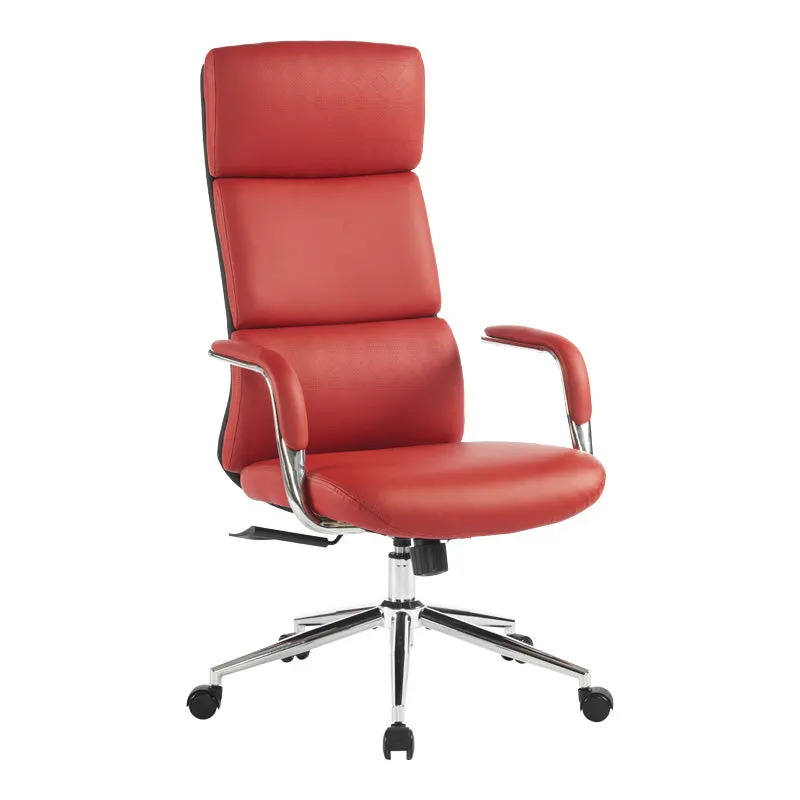 Scaun birou managerial cu functie reglabila Bendona, roșu, 71x78x119-127 cm - Negru