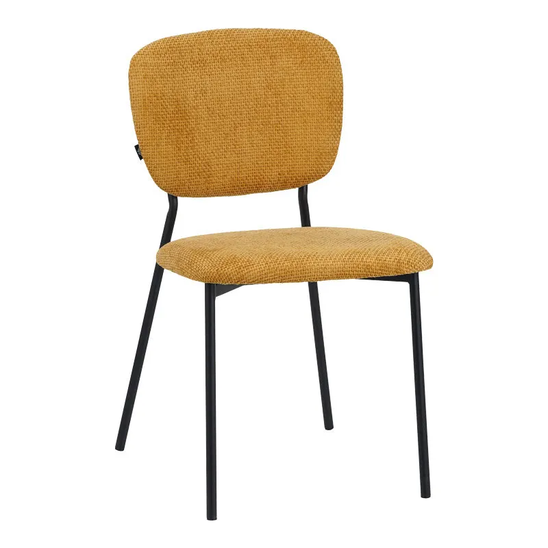 Scaun Cathair, boucle si metal, 48x53x82 cm - Galben