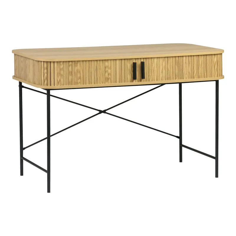 Birou Scandi, /metal, Natural, 120x60x76 cm - Natur