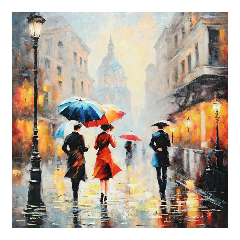 Tablou canvas Nightdream I, Multicolor, 100x100 cm - Multicolor