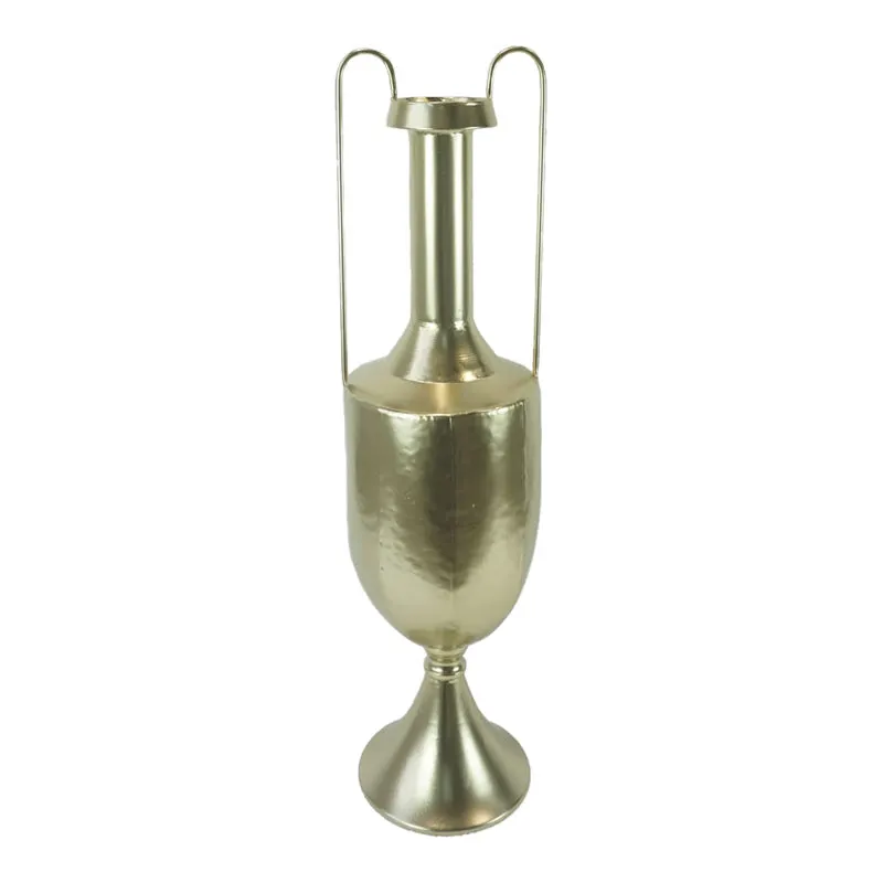 Vaza Dion, Auriu, 19x19x73 cm - Auriu