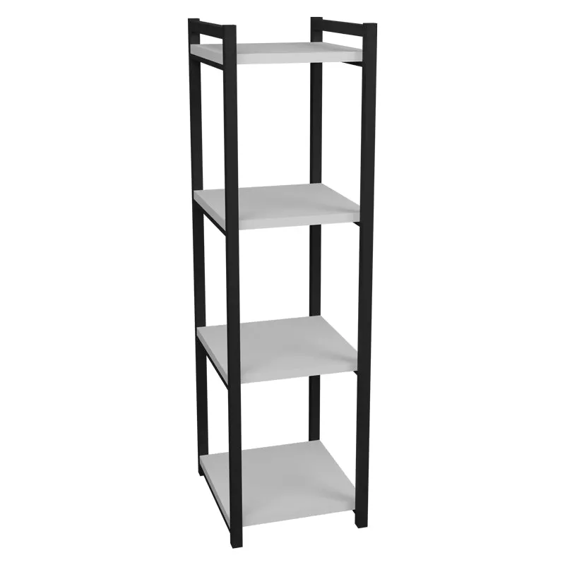 Raft bucatarie Harvey, negru - alb, 33x28x100 cm - Alb