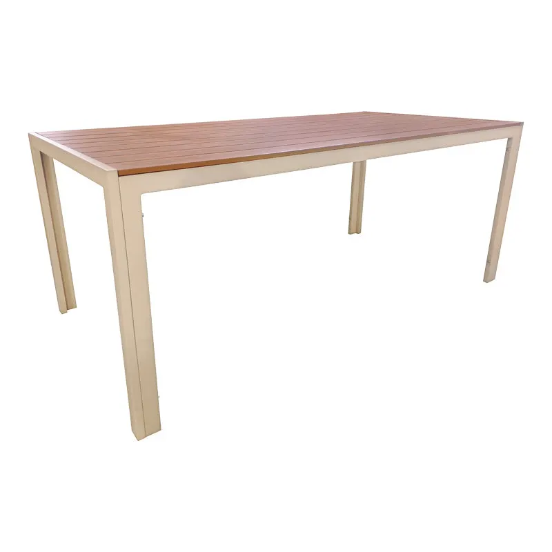 Masă de sufragerie Nares, Placaj, Champagne, 180x90x73 cm - Champagne