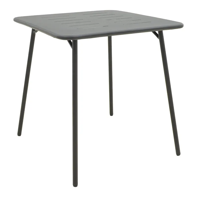 Masa de exterior Moraja, 70x70x73 cm - Negru