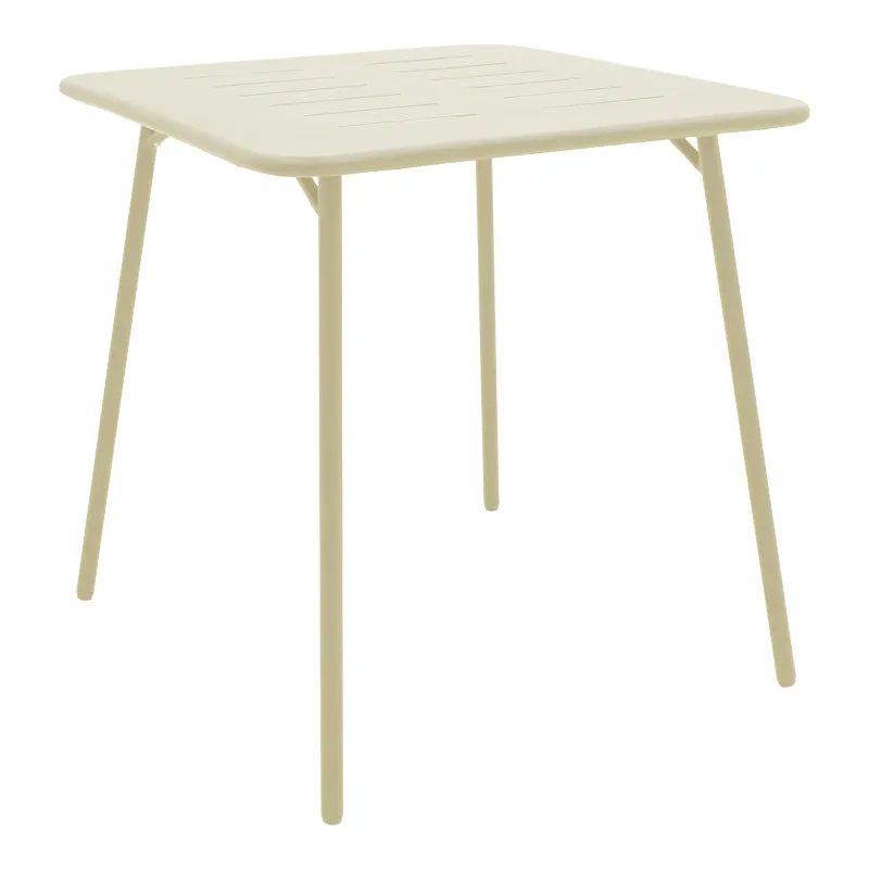 Masa de exterior Moraja, 70x70x73 cm - Crem