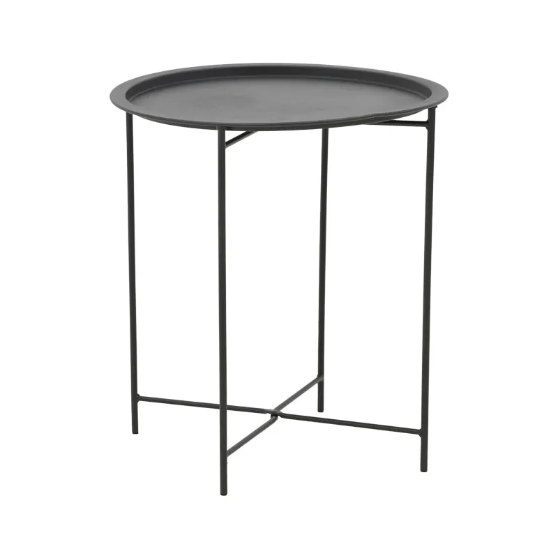 Masa de gradina Caius, Negru, 46x46x52 cm - Negru