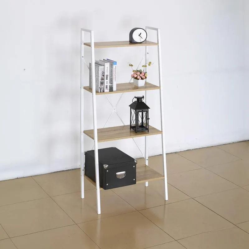 Biblioteca Ramon, Stejar - Alb, 60x23x145 cm - Alb