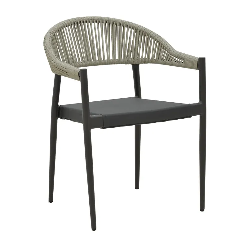 Scaun Elation, Gri inchis - Alb, 56x62x77 cm - Gri inchis