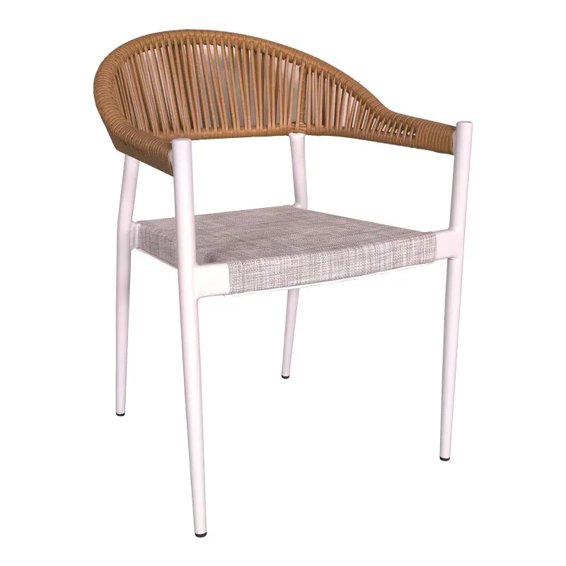 Scaun Elation, Gri inchis - Alb, 56x62x77 cm - Alb