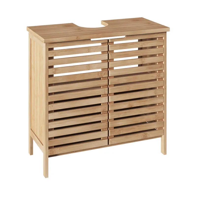 Masca de chiuveta baie Sicela lemn, Natural, 60x28x80 cm - Natur