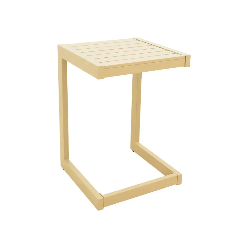 Masuta de exterior Aether din aluminiu, Crem, 38x37x53 cm - Crem