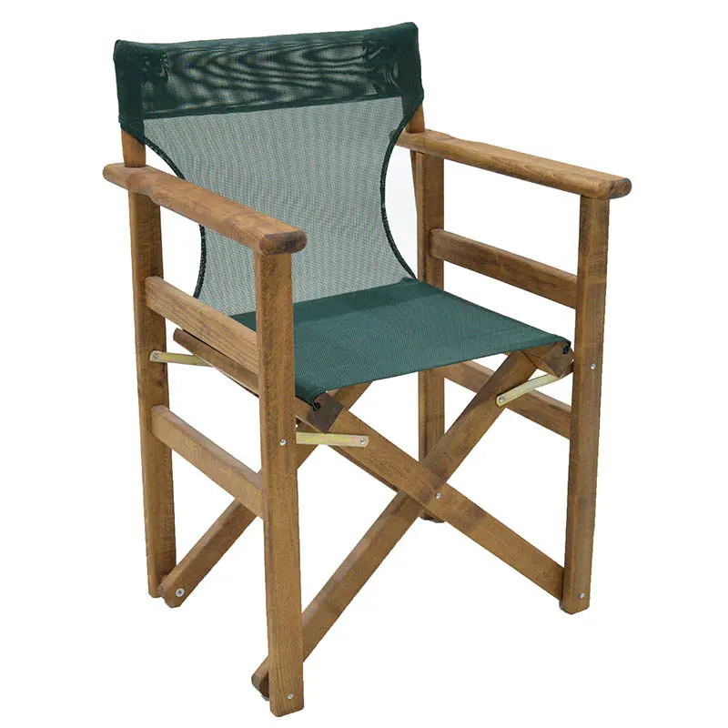 Scaun regizor Retto, lemn masiv de fag, finisaj, nuc, 61x51x86 cm - Nuc