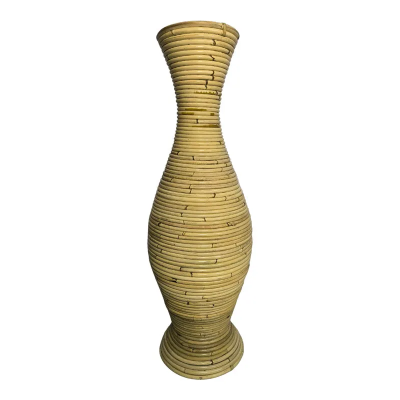 Vază decorativă Virnia, rattan, Natur, 40x70 cm - Natur