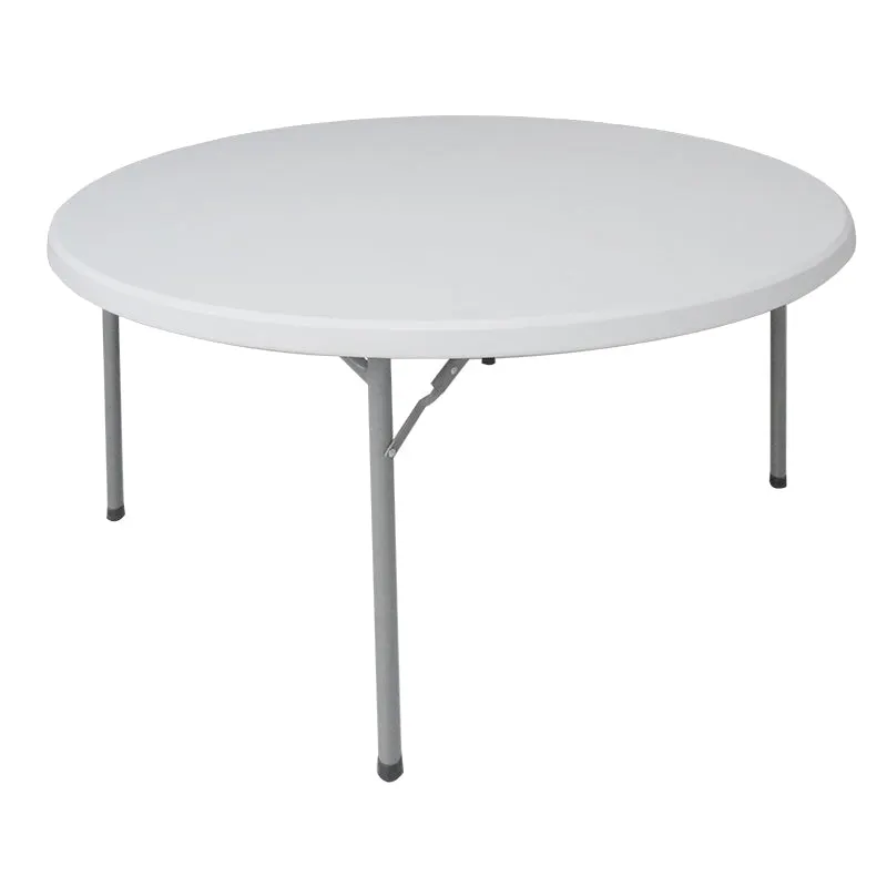 Masa rotunda catering-conferinta Comfort, Lemn, Alb, D150x74 cm - Alb