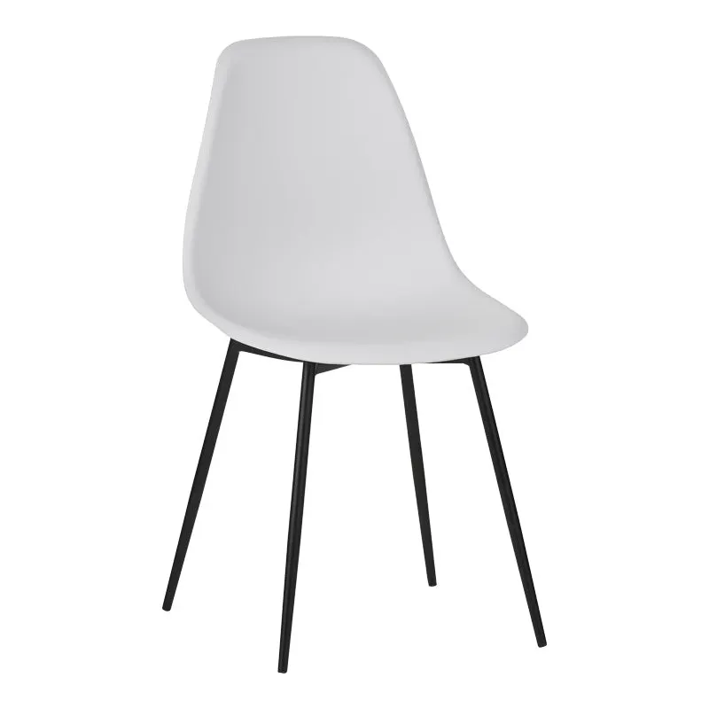 Scaun modern Ballen, Alb, 41x53x84 cm - Alb