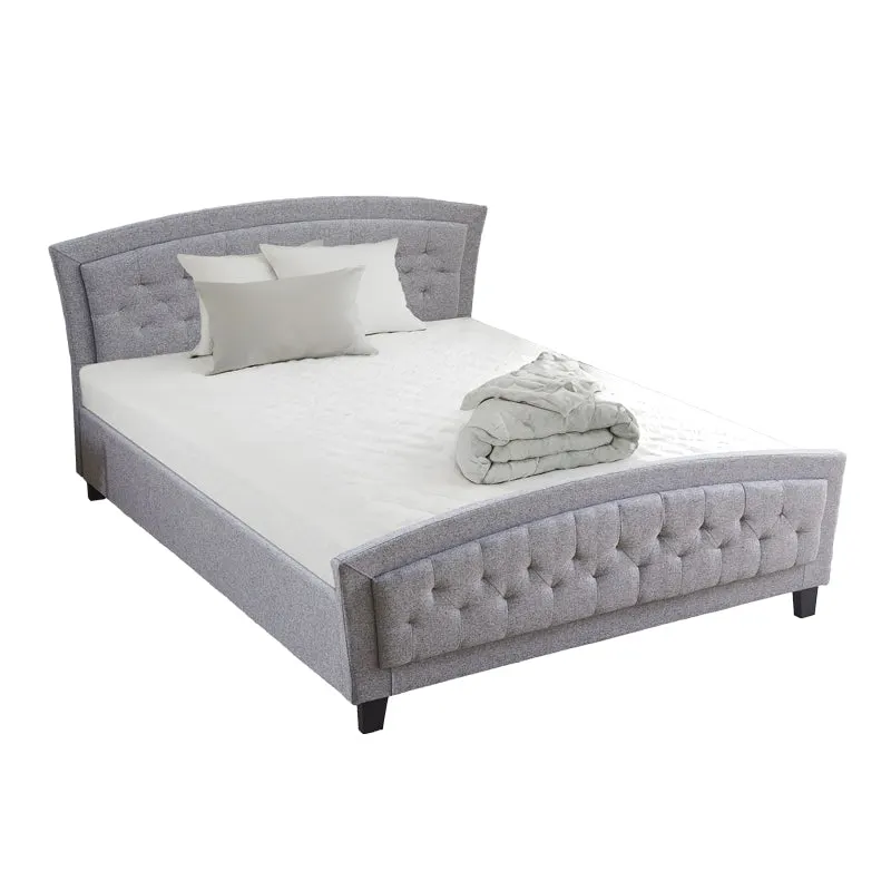 Pat dublu Camaro, Textil, 160x200 cm - Gri