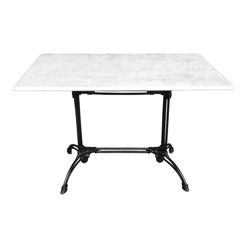 Masa Zosal, fonta, Alb-Negru, 110x70x71 cm - Alb